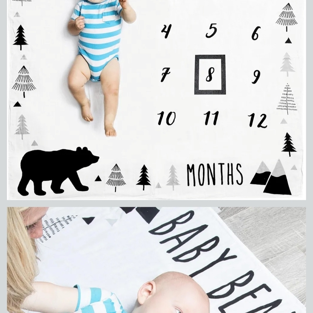 Blue and White Striped Baby Outfit